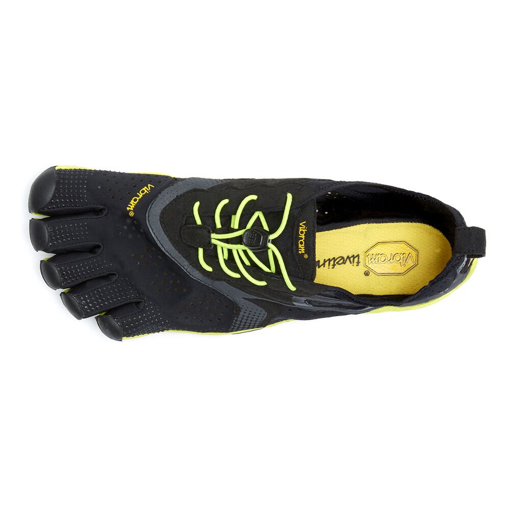 Vibram FiveFingers Herre Løbesko Sort/Gul - V-Run - 0162SXOPG